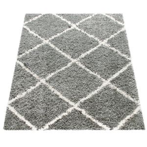 Tapis shaggy Kalea gris 140x200 cm
