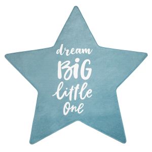 Tapis pour enfant lavable Chiko bleu 80 cm en forme d'étoile