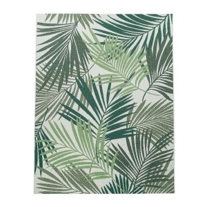 Tapis d'int&eacute;rieur & ext&eacute;rieur Ostenza vert 100x200 cm