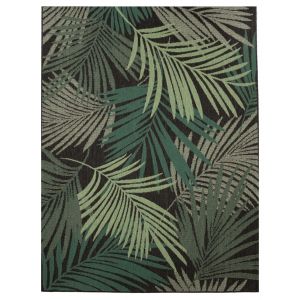 Tapis d'intérieur & extérieur Ostenza noir 100x200 cm