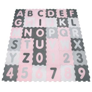 Tapis puzzle Viva rose 32x32 cm x 36 pièces