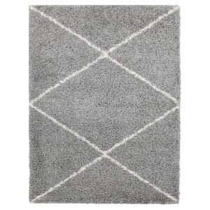 Tapis shaggy Kalea gris 140x200 cm
