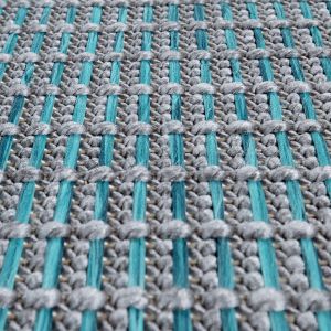 Tapis d'intérieur & extérieur Becca turquoise 200 cm rond