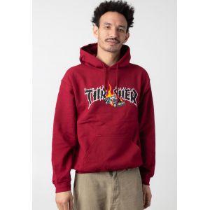 Thrasher - Cop Car Maroon - Hoodie - bordeaux - M - 50% coton, 50% polyester,Transpirer