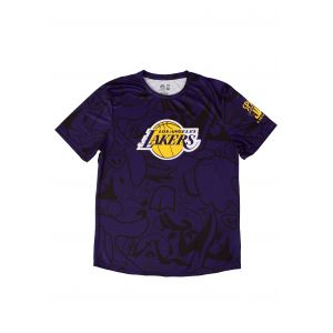 Space Jam - LA Lakers: Team In The Paint Purple - T-Shirt - violet - M - 100% Polyester,Jersey