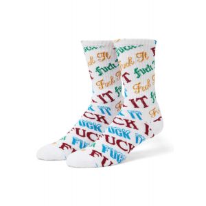 HUF - Wintertime Fuck It White - Chaussettes - blanc - Onesize - gid://shopify/Metaobject/88599986413