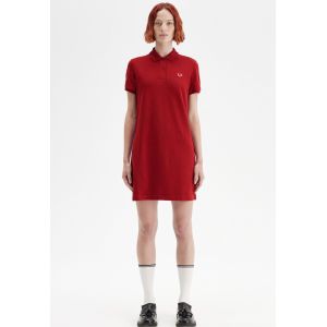 Fred Perry - The Fred Perry Burnt Red/Putty Pink - Robe - rouge - X-Large - 98% coton, 2% élasthanne,Coton