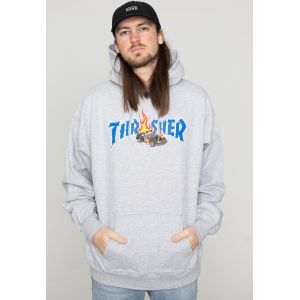 Thrasher - Cop Car Grey - Hoodie - gris - S - 85 % coton, 15 % polyester,Transpirer