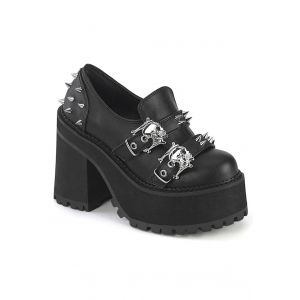 DemoniaCult - Assault 38 Black - Talons Aiguilles - noir - EU 41 - Synthetic/Textile/Caoutchouc,Faux cuir