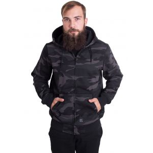 Vintage Industries - Redstone Hooded Dark Camo - Sweat Zippé - camouflage - XXL - 80 % coton, 20 % polyester,Transpirer