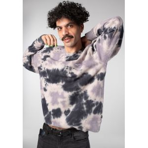 HUF - Tie Dye 89 Logo Crewneck Navy - Pull - bleu - XL - 100% Coton