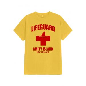 Jaws - Amity Island Lifeguard Yellow - T-Shirt - jaune - S - 100% Coton,Jersey