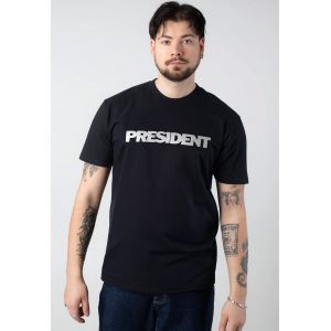 President - President Logo - T-Shirt - noir - XL - 100% Coton,Jersey