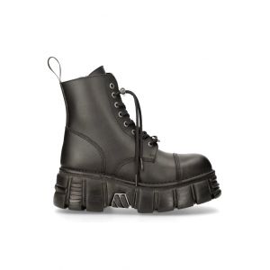 New Rock - Vegan Negro Tower - Chaussures pour fille - noir - EU 36 - Synthetic/Textile/Caoutchouc,Faux cuir