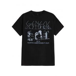 Genesis - North American Tour 74 - T-Shirt - noir - S - 100% Coton,Jersey