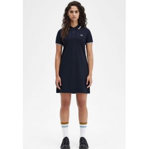 Fred Perry - Twin Tipped Navy/Silky Peach/Silky Peach - Robe - bleu - Small - 98% coton, 2% élasthanne,Coton