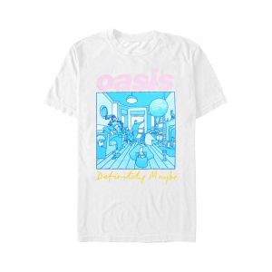 Oasis - Definitely Maybe Illustration Colour White - T-Shirt - blanc - S - 100% Coton,Jersey