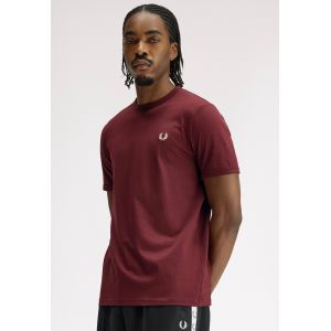 Fred Perry - Ringer Oxblood - T-Shirt - bordeaux - XL - 100% Coton