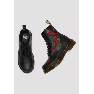 Dr. Martens - 1460 Vonda Floral Rose Black Softy - Chaussures pour fille