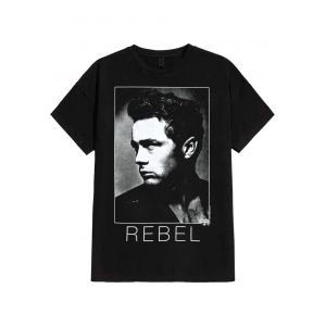 James Dean - BW Rebel - T-Shirt - noir - XL - 100% Coton,Jersey