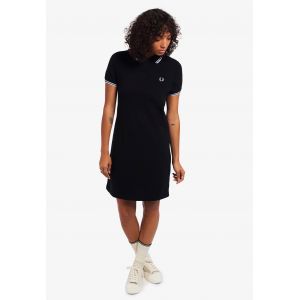 Fred Perry - Twin Tipped Fred Perry Black - Robe - noir - Small - 100% Coton,Coton