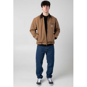 Carhartt WIP - Detroit Rinsed Hamilton Brown/Tobacco - Veste - marron - XL - 100% coton biologique