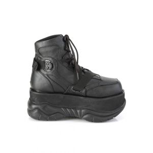 DemoniaCult - Neptune 181 Black Vegan Leather - Chaussures pour fille - noir - EU 42 - Synthetic/Textile/Caoutchouc