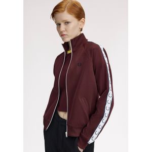 Fred Perry - Taped Oxblood - Veste de jogging - bordeaux - X-Small - 55 % polyester, 45 % coton