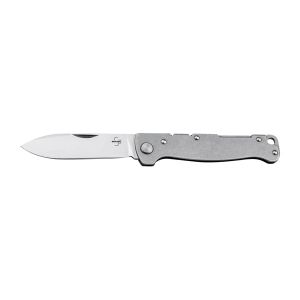 Böker Plus Couteau de Poche Atlas Backlock Droppoint argenté - Default Title