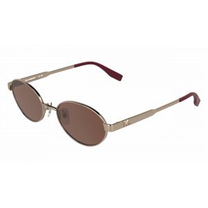 Karl Lagerfeld Femme Karl Lagerfeld KL366S 770 Lunettes de soleil M&eacute;tal Or Bordeaux Ronde Normale