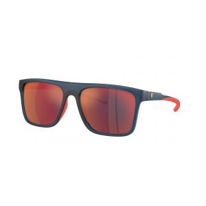 Ferrari Scuderia Homme FZ6006  506/6P Lunettes de soleil Inject&eacute; Bleu Rouge Carr&eacute; Normale Miroir
