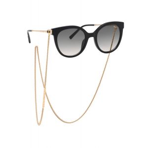 Chopard Femme Chopard IKCH405 700 Lunettes de soleil Ac&eacute;tate Noir Fum&eacute;e Pantos Antireflet Nuanc&eacute;