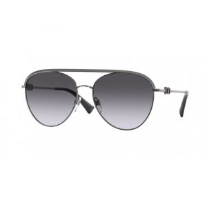 Valentino Femme VA2048 30398G Lunettes de soleil M&eacute;tal Fusil Noir Pilote  Ombr&eacute;