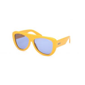 Emilio Pucci Femme EP0231 99E Lunettes de soleil Acétate Fantaisie Marron Pilote Normale