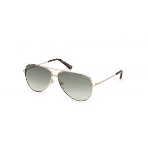 Emilio Pucci Femme EP0229 32P Lunettes de soleil Métal Or Vert Pilote Normale