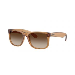 Ray - Ban Homme RB4165 JUSTIN 681413 Lunettes de soleil Nylon Marron Marron Carré Normale Ombré