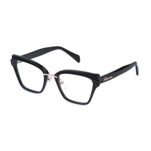 Blumarine Femme VBM875S  700 Montures optiques Ac&eacute;tate Noir  Carr&eacute;