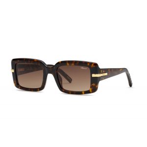 Chopard Femme SCH413M  04BL Lunettes de soleil Ac&eacute;tate La Havane Marron Carr&eacute; Antireflet Nuanc&eacute;