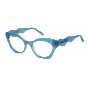 Barrow Femme VBA010 LIQUID  09LZ Montures optiques Ac&eacute;tate Bleu clair Jaune Papillon Normale