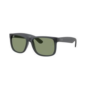 Ray - Ban Homme Ray - Ban RB4165 JUSTIN 687382 Lunettes de soleil Nylon Gris Vert Carr&eacute; Normale