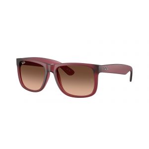 Ray - Ban Homme RB4165 JUSTIN 6815A5 Lunettes de soleil Nylon Violet Transparent Carré Normale