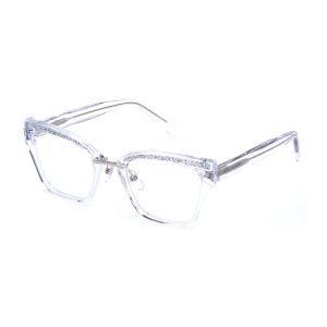 Blumarine Femme VBM875S  0P79 Montures optiques Ac&eacute;tate Transparent  Carr&eacute;