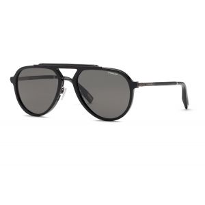 Chopard Homme SCH399  700Z Lunettes de soleil Acétate Noir Fumée Pilote Polarisé