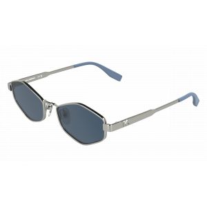 Karl Lagerfeld Femme Karl Lagerfeld KL365S 040 Lunettes de soleil M&eacute;tal Argent Bleu Cat Eye Normale