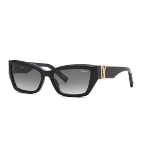 Chopard Femme Chopard SCH416M 700 Lunettes de soleil Ac&eacute;tate Noir Fum&eacute;e Carr&eacute; Antireflet Nuanc&eacute;