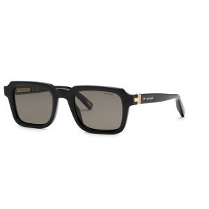 Chopard Homme SCH376  700P Lunettes de soleil Ac&eacute;tate Noir Fum&eacute;e Carr&eacute; Polaris&eacute;