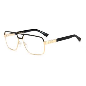 Dsquared2 Homme Dsquared2 D2 0034 2M2 Montures optiques M&eacute;tal Or  Carr&eacute;