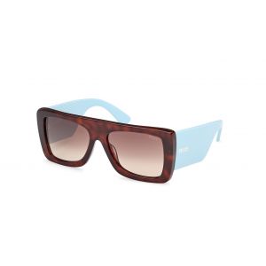 Emilio Pucci Femme EP0230 53F Lunettes de soleil Acétate Havane Marron Carré Normale