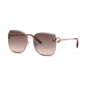Chopard Femme SCHL29S  0A39 Lunettes de soleil Métal Or Marron Carré Antireflet Ombré