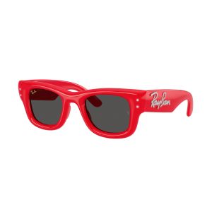 Ray - Ban Unisex Ray - Ban A$AP Rocky RB4940B WAYFARER PUFFER 686187 Lunettes de soleil Nylon Rouge  Carr&eacute; Normale